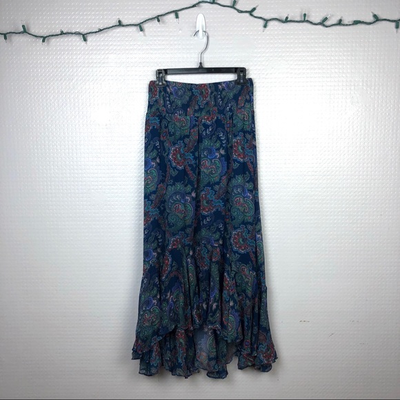 Anthropologie | Vanessa Virginia Silk Midi Skirt - Picture 2 of 6